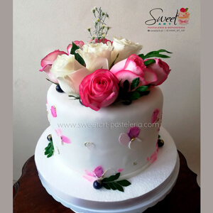 Torta Rosas Naturales - Tienda Online